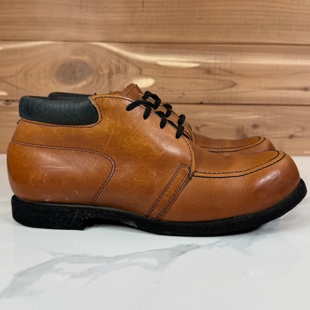 Red Wing Mens Vintage Leather Chukka‎ Oxford Shoes Brown Size 8.5 AA USA